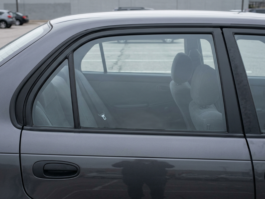 Vehicle windows before tint — bare glass