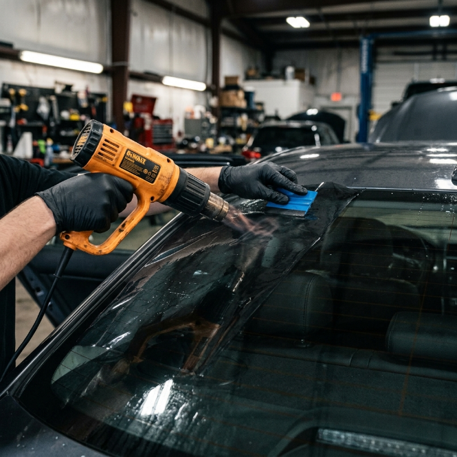 Window tint install process