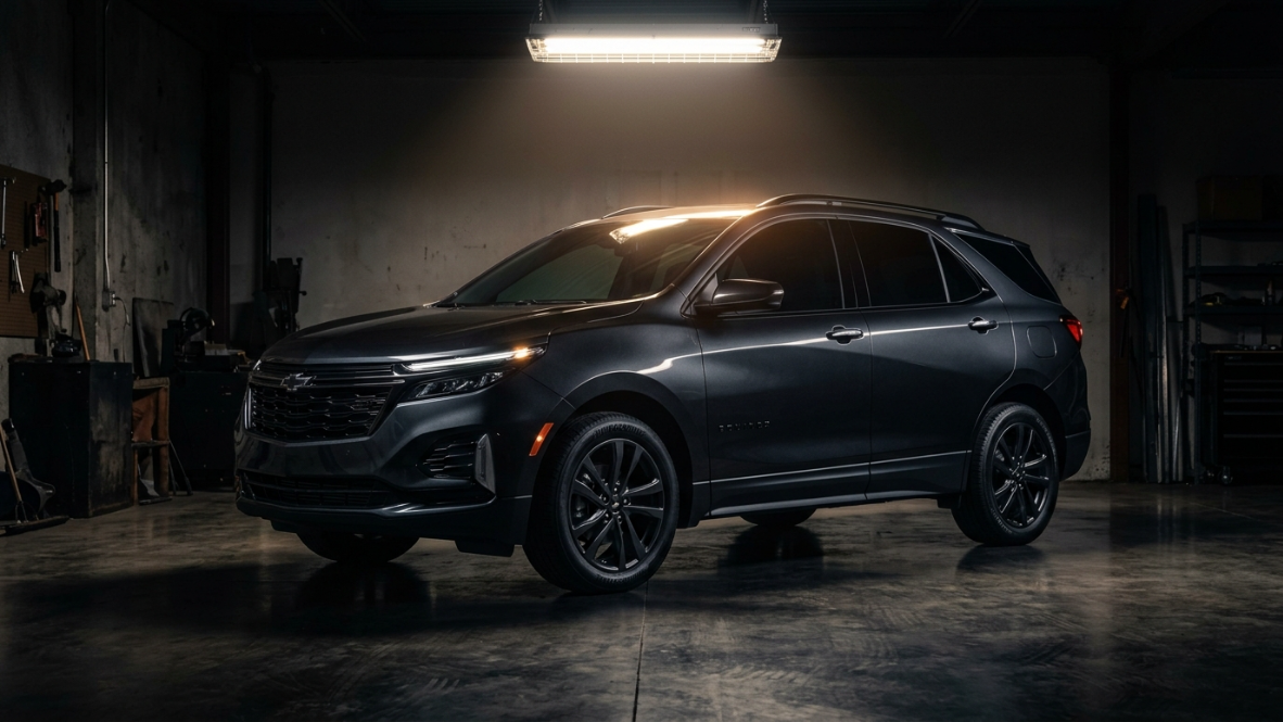 Freshly tinted vehicle, studio shot